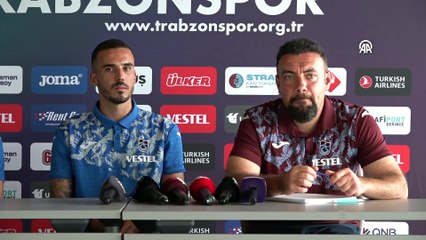 Trabzonspor'un yeni transferi Kourbelis basın toplantısı düzenledi (2)
