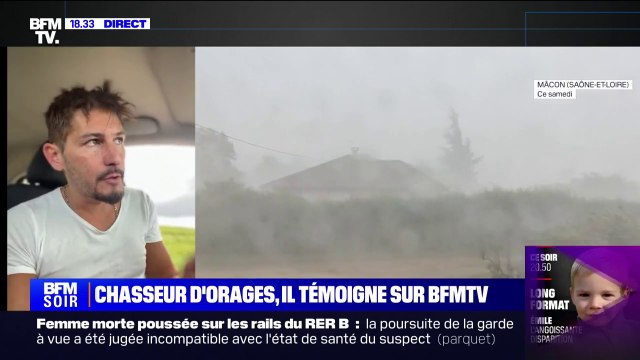 Jura: Un orage très fort qui a fait des dégâts , raconte le chasseur d'orages Nicolas Gascard