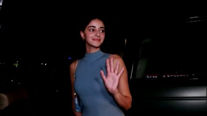 Hot Ananya Pandey & Aditya Roy Kapoor Spotted at Restaurant in Bandra