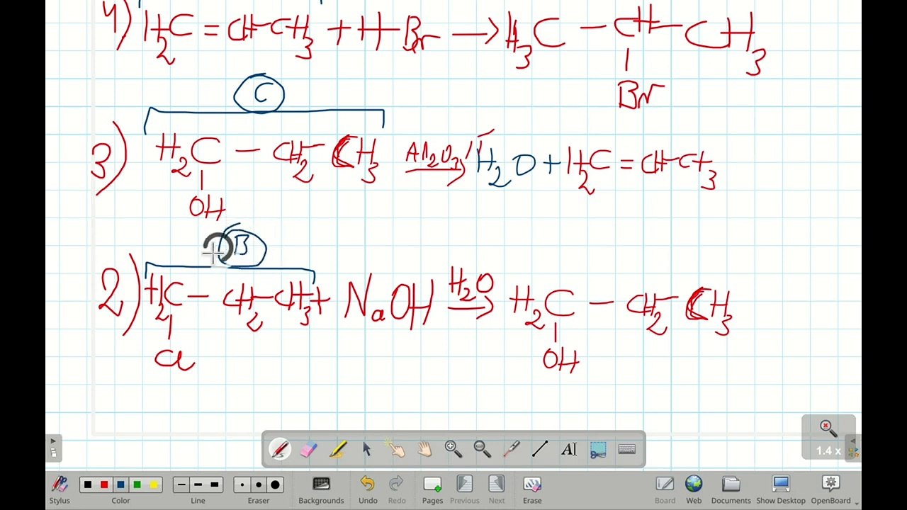 ZADANIE 26 I 27 CKE 2021 MARZEC MECHANIZMY REAKCJI I REAKCJE CHEMOGRAF. #chemia #chemistry