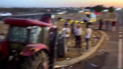 Nusaybin'de traktör ile otomobil çarpıştı: 4 yaralı