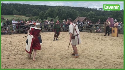 Rencontre avec des gladiateurs, à Malagne la romaine...