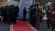 لحظة وصول الرئيس السيسي إلى العاصمة الكينية نيروبي للمشاركة في الدورة الخامسة من قمة منتصف العام