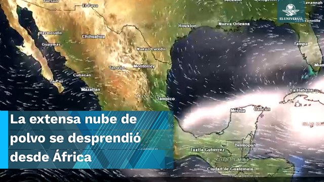 Entra a México nueva nube de polvo del Sahara este sábado 15 de julio