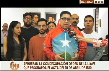 Aprueban Ordenanza de Condecoración Orden de la Llave que resguarda el Acta del 19 de abril de 1810