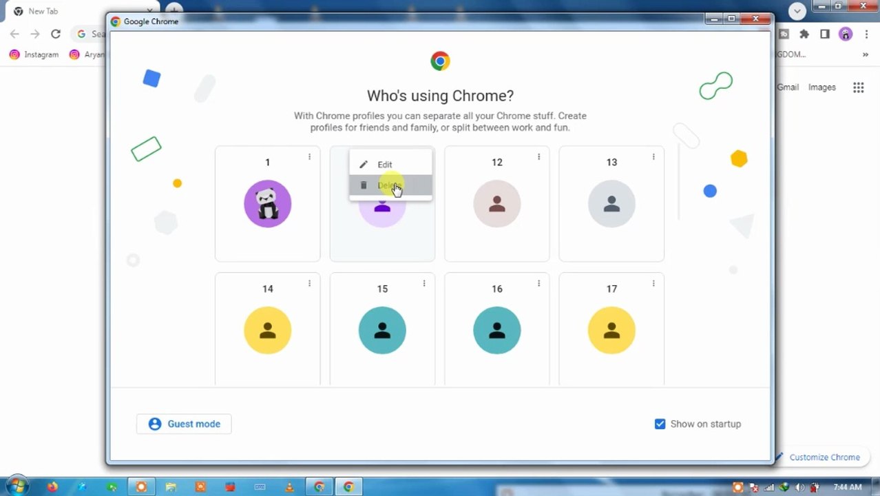 Chrome Guest Account Delete / how to recover google guest account