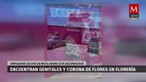 Abandonan una corona de rosas y una caja con genitales afuera de una florería en Sinaloa
