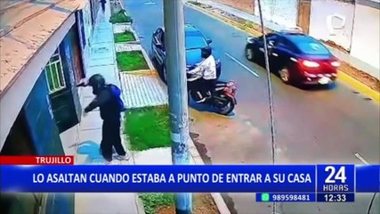 Trujillo: delincuente armado amenazó de muerte a un hombre cuando entraba a su casa