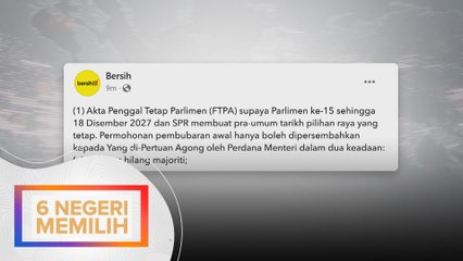 Jalin Perjanjian Damai Antara Parti Pasca PRN - BERSIH