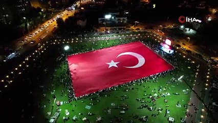 Dünyanın en büyük Türk bayrağı Kayseri’de açıldı