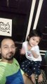 Cute Trishu saying Ao milo close to Father's ear-dm