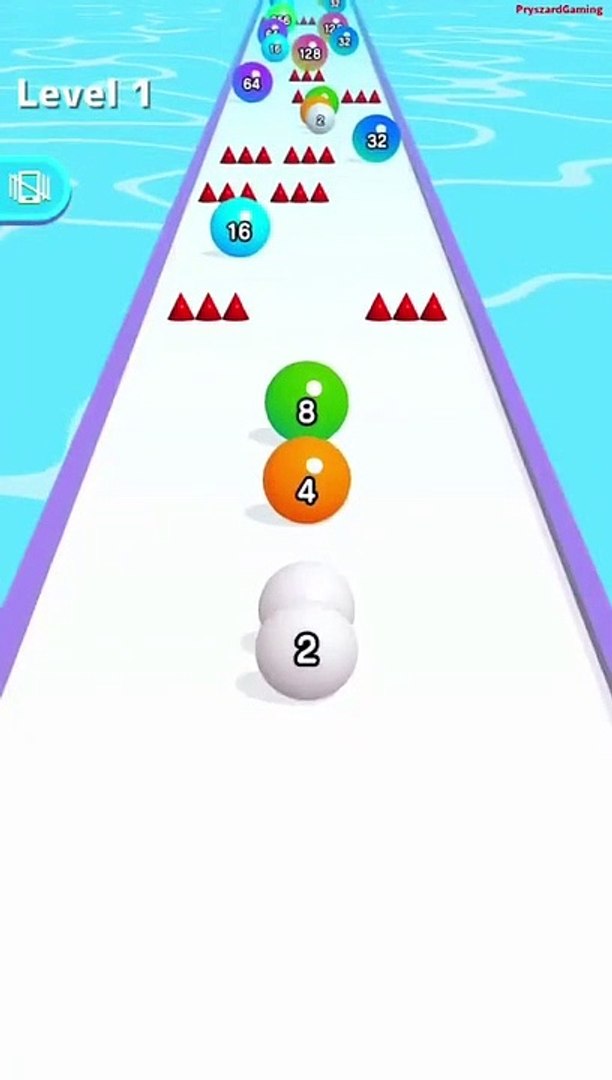 ⁣Ball Run 2048 - Level 1 & Game Play