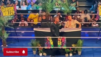 Edge challenges Grayson Waller during WWE Smackdown Sep 2023