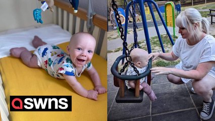 Told my little boy wouldn't ever walk but he's standing and toddling along