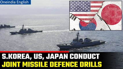 Télécharger la video: Japan, South Korea, US hold joint drills after North Korea’s ICBM launch | Oneindia News