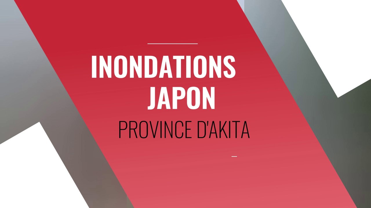 Inondations au Japon dans la province d'Akita le 15 07 2023