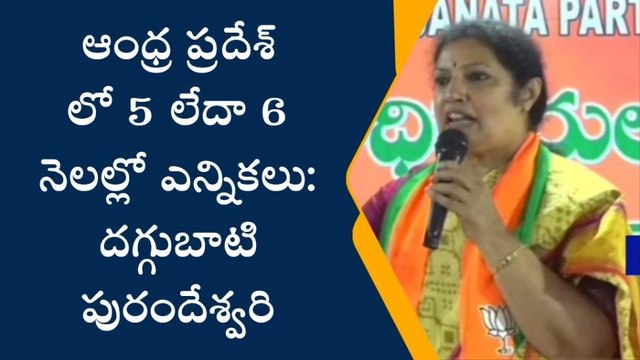 ఐదు నెలలే సమయం... బీజేపీ నేతలకు పురంధేశ్వరి కీలక సూచన