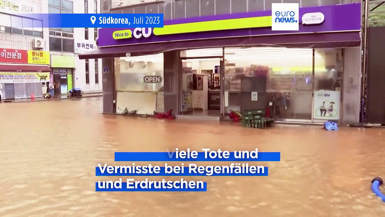 Südkorea: Dutzende Tote bei Überschwemmungen und Erdrutschen