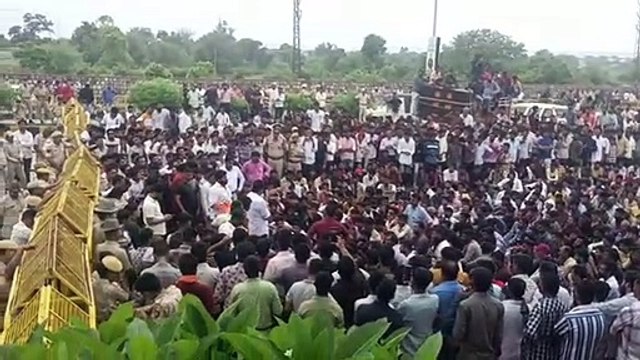 Rajput society outraged over the comment, demonstrated at the MP's office