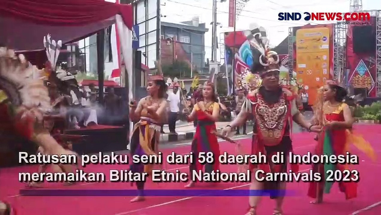 Intip Kemeriahan Karnaval Budaya di Kota Blitar, Ada Pertunjukan Kesenian Manau Berduri