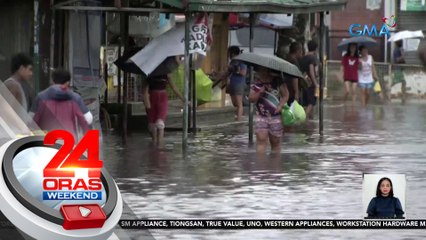 Ilang bahagi ng Valenzuela, binaha dahil sa magdamagang ulan | 24 Oras Weekend
