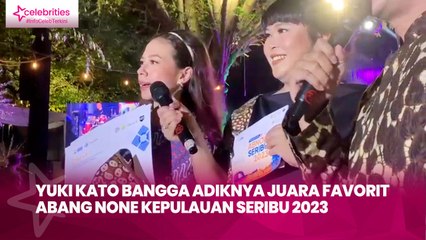 Yuki Kato Bangga Adiknya Juara Favorit Abang None Kepulauan Seribu 2023