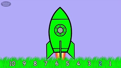 Rainbow Rockets | NURSERY RHYME | Rainbow Rabbit |