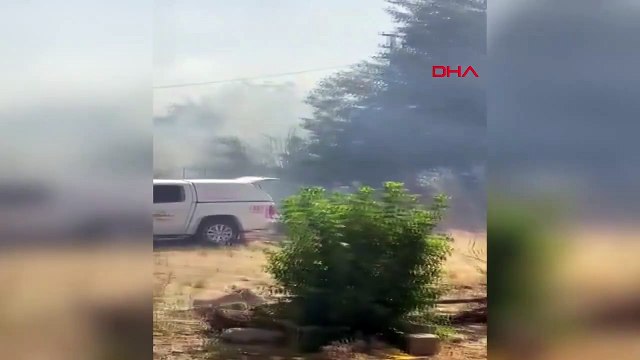 L'incendie de Nurdağı a été éteint avant de se propager aux maisons.