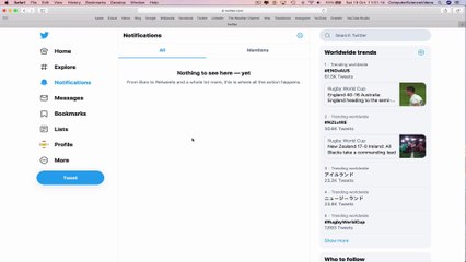 How to USE Twitter on a Computer - Check for Notifications | Tutorial 30