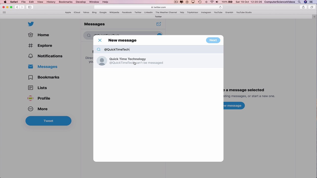 How to USE Twitter on a Computer - Send a Direct Message | Tutorial 31 ...