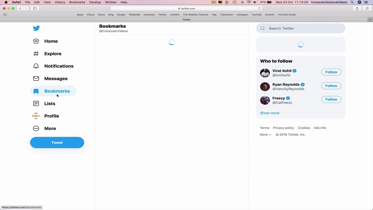How to USE Twitter on a Computer - Access all Your Bookmarks | Tutorial 33