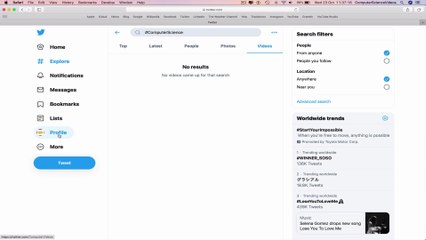 How to USE Twitter on a Computer - Make a Search | Tutorial 35