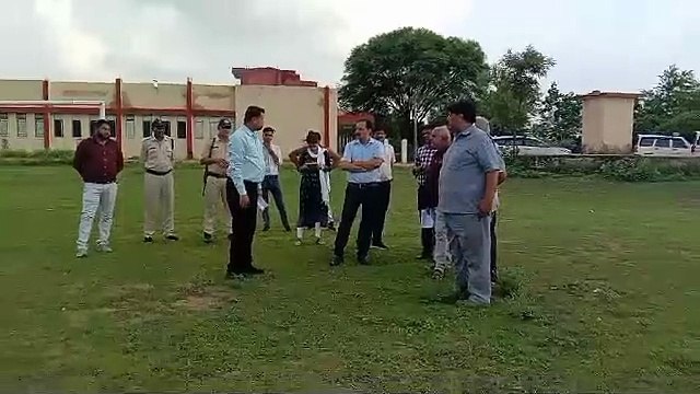 Collector and SDM inspected Chief Minister's meeting place and helipad