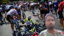 15. Etappe der Tour de france schon wieder ein Sturz durch Zuschauer