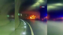 Incendie de véhicules dans les tunnels d'Assos-Troya