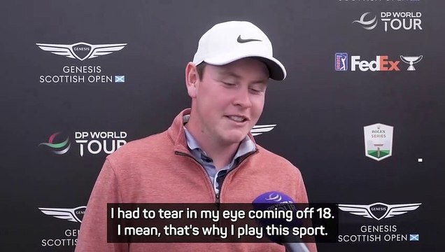 MacIntyre left tearful by Scottish Open reception despite defeat