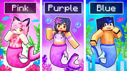 Using Only ONE COLOR In MERMAID Hide N' Seek!