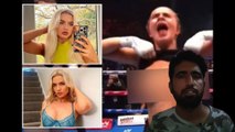 BKFC stunner who flashed  says 'my work is done' as Daniella Hemsley does same