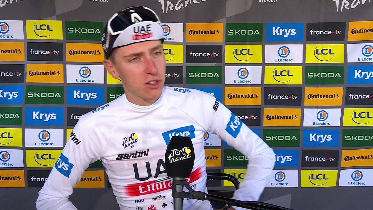 Tour de France 2023 - Tadej Pogacar : "I tried to attack, but I could see that Jonas was doing really well, so I didn't spend too much energy. There are 3 key stages left, it's going to be super tight"