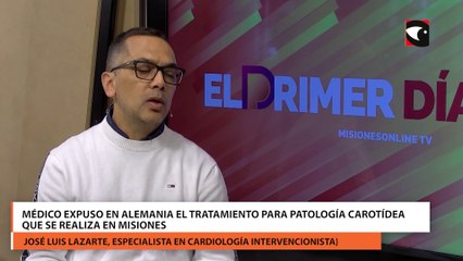 Médico expuso en Alemania el tratamiento para patología carotídea que se realiza en Misiones