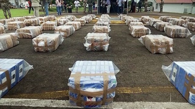 Policía panameña decomisa dos toneladas de drogas
