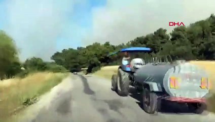 Çanakkale'de büyük orman yangını