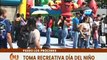 Autoridades de Caracas recorren el Paseo Los Próceres para compartir con los niños