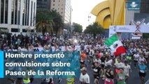 Muere hombre durante Medio Maratón de la Ciudad de México
