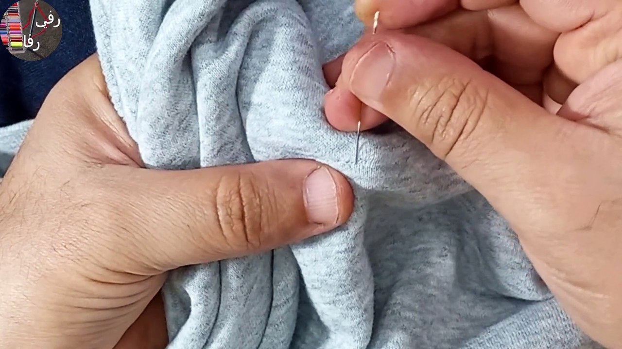 The easiest way to repair a hole in a shirt