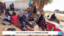 Refugiados sudaneses que huyen del conflicto piden ayuda en Libia y otros países