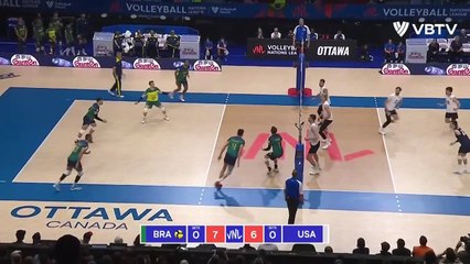 USA vs BRAZIL Highlights Men's VNL 2023 latest