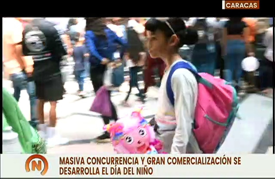 Caracas | Familias venezolanas disfrutan de actividades recreativas para celebrar el día del niño