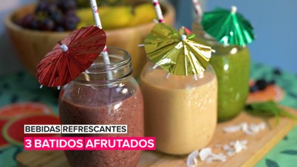 Bebidas refrescantes: 3 batidos afrutados