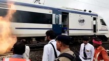 Rani Kamlapati Nizamuddin Vande Bharat Express caught fire Bina